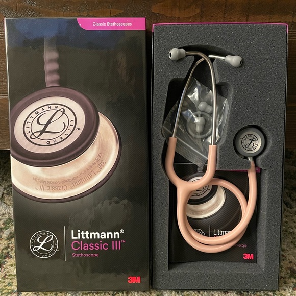 Littmann Classic III Monitoring Stethoscope: Champagne Rose Satin 5910C - Picture 2 of 8
